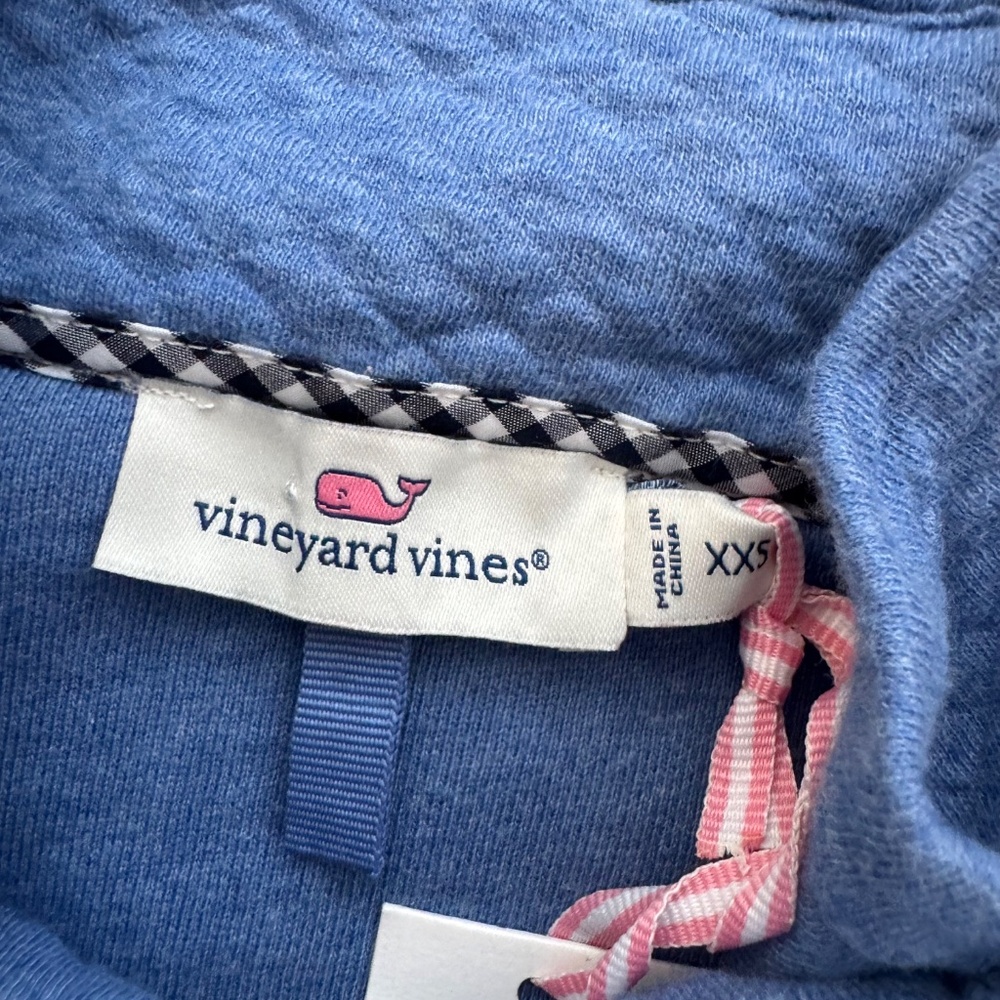 NWT Vineyard Vines Shep Shirts Small Quilted Quarter Zip Hull Blue Women's XXS I - Picture 8 of 10